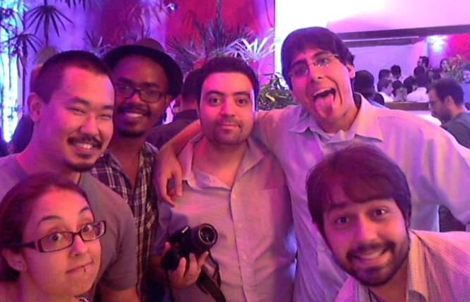 Jornalistas na coletiva da Intel